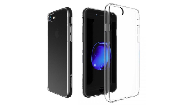 ジェットブラックのiPhone 7/7 Plus向けクリアケース