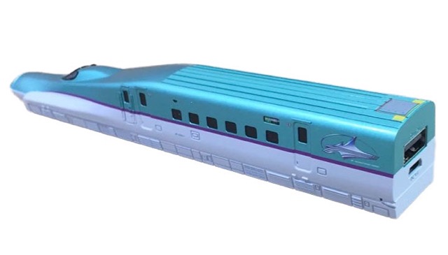 新幹線「はやぶさ」をリアルに再現したモバイルバッテリー!
