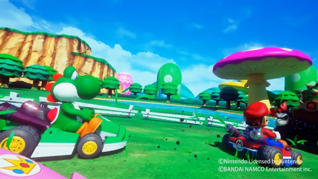 【新宿VR】『マリオカート』はアイテムを手で掴んで投げるのが新鮮!