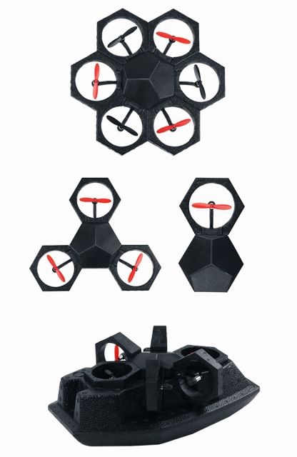 空を飛ぶ! 陸や水上も走る! 自分で組み立てられる知育ドローン『Airblock』