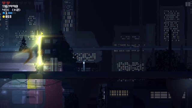 新作・無料スマホゲームアプリ、SF・サイバーパンクな世界観のドットで描かれたランゲーム「Retroshifter」 7