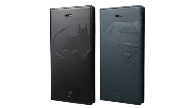 バットマン・スーパーマンとコラボしたGRAMAS フルレザー手帳型iPhoneケース