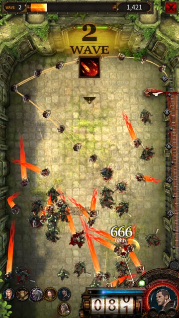 新作・無料スマホゲームアプリ「ナイツフォール（KNIGHTS FALL）」、兵士をピンボールのように撃ち出して敵を倒すパズル要素の高いアクションゲーム 20