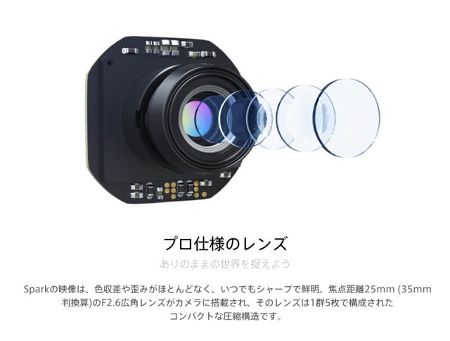 高画質カメラで本格的な空撮が楽しめるミニドローン『DJI Spark』