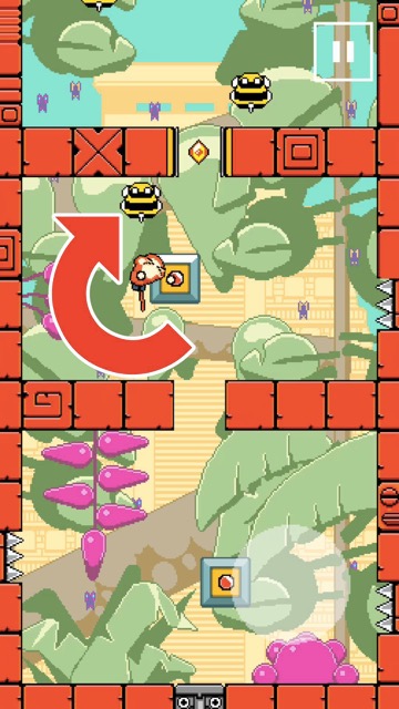 新作・無料スマホゲームアプリ「スウィングキング(swing king)」タップだけの簡単操作で遊べる新感覚のパズルゲーム 6
