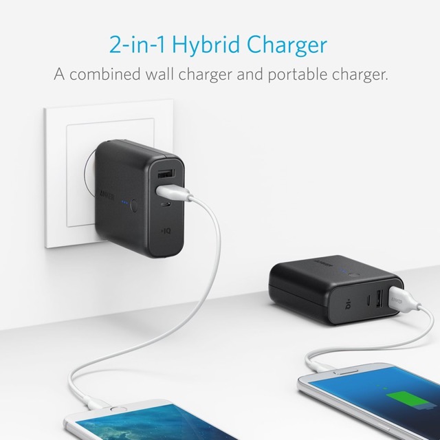 アダプタにもモバイルバッテリーにもなる『Anker PowerCore Fusion 5000』