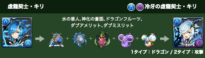 キリ 進化素材