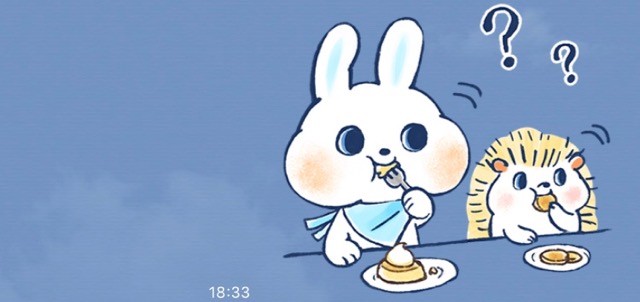 無料 癒され度100 なウサギ ハリネズミのlineスタンプをゲットしよう Appbank
