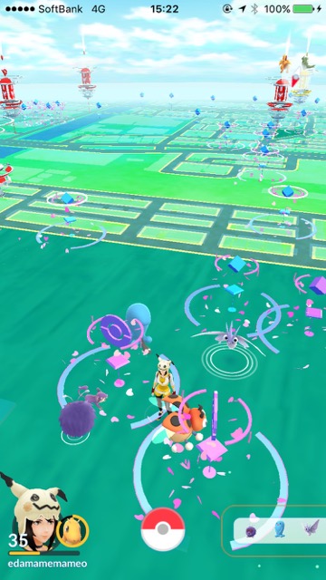 ポケモンgo 1時間で約100匹 ポケモンを大量ゲット Xp稼ぎは錦糸町 Appbank