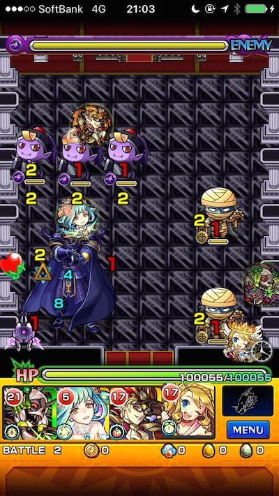 モンストFFコラボゴルベーザ攻略ステージ2