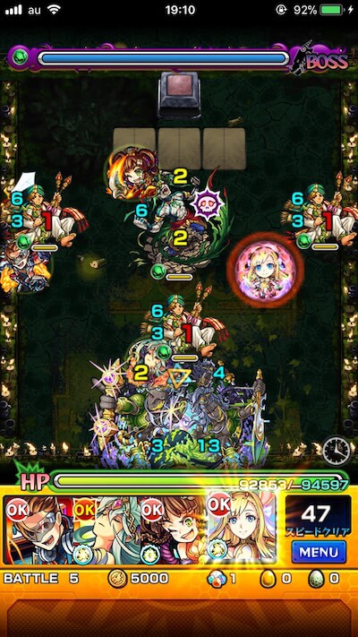 モンスト摩利支天廻(かい)攻略ボス1