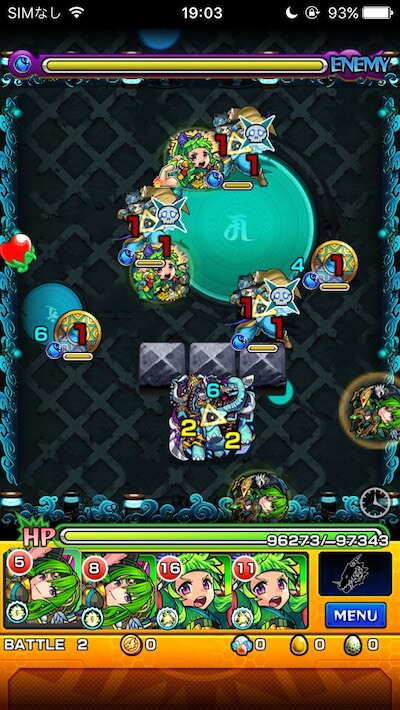 モンスト帝釈天ステージ2攻略