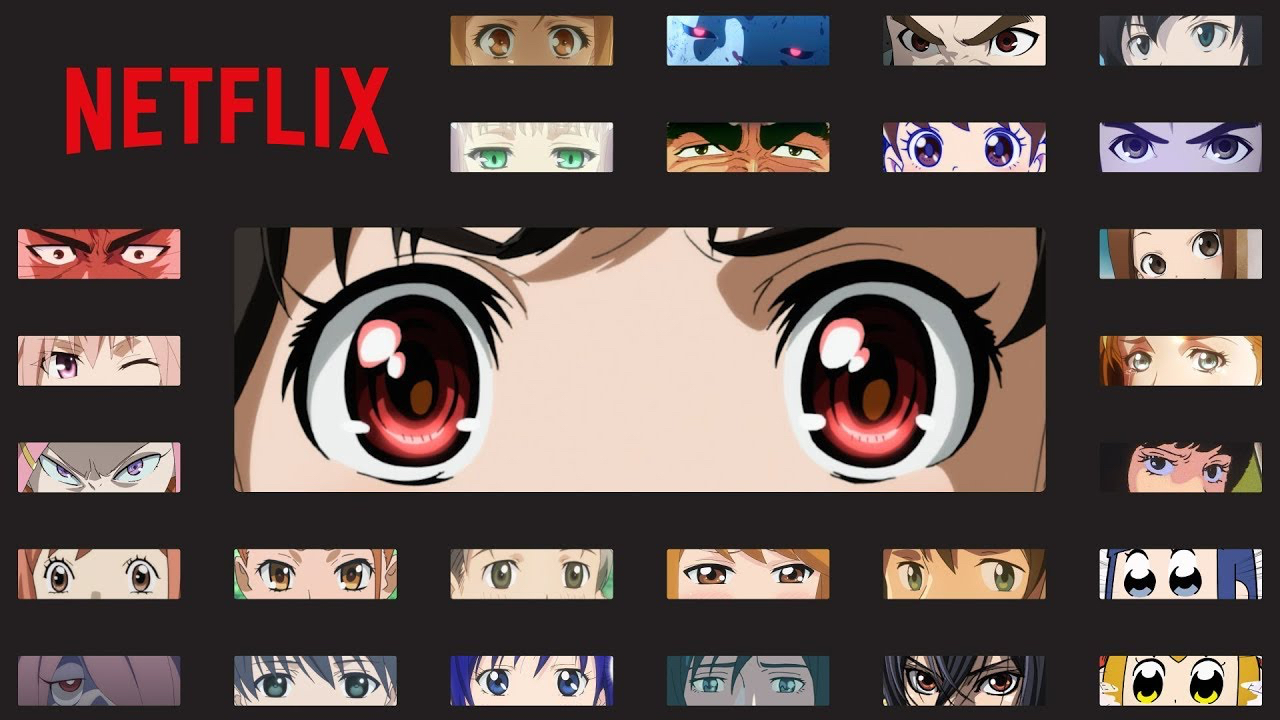 アニメキャラの目だけを展示 Netflix アニ 目 ジャック 2 26から新宿駅地下通路の壁がアニ目だらけに Appbank
