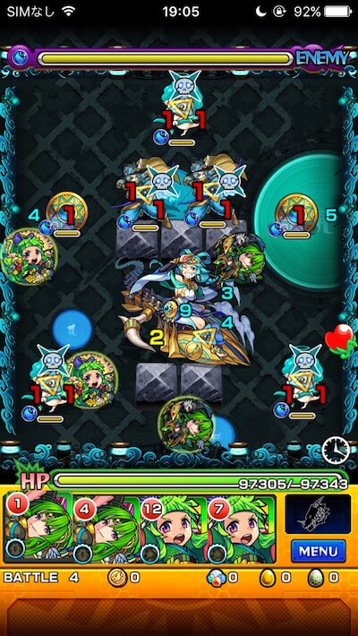 モンスト帝釈天ステージ4攻略