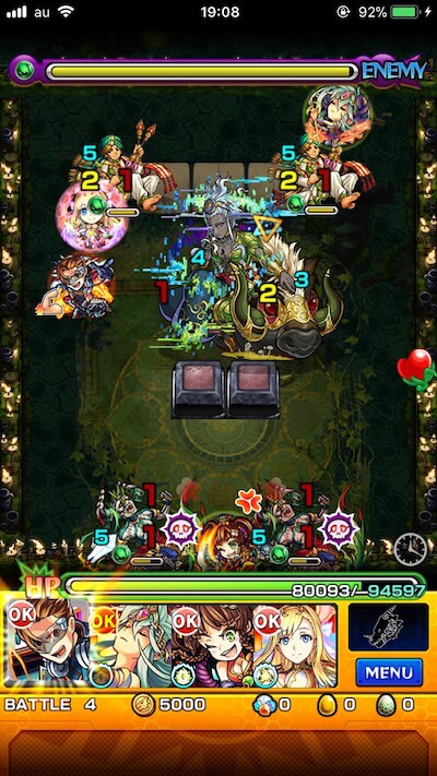 モンスト摩利支天廻(かい)攻略ステージ4