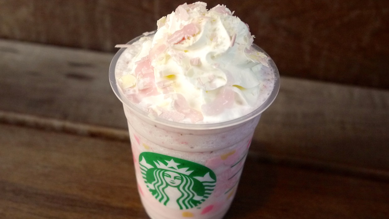 【スタバ新作 2018】『さくらストロベリーピンクもちフラペチーノ』本日発売! もちもち食感が新しい!