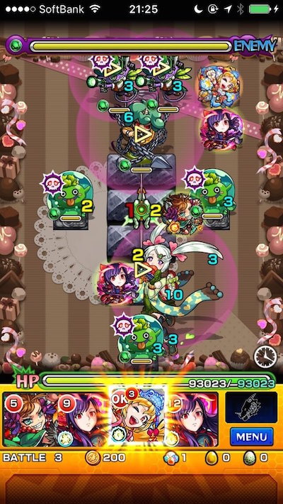 モンストココア降臨攻略ステージ3