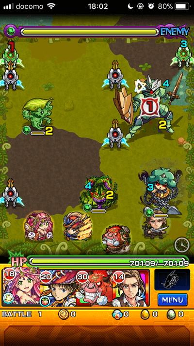 モンストエキドナ攻略ステージ1