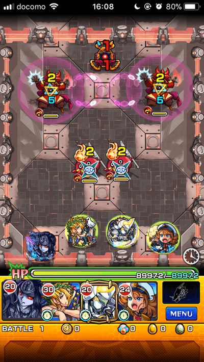 モンスト井伊直政攻略ステージ1