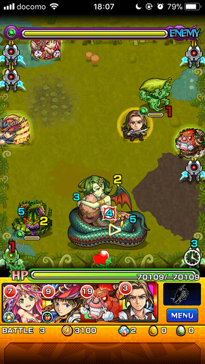 モンストエキドナ攻略ステージ3