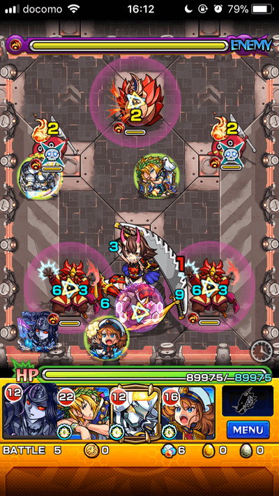 モンスト井伊直政攻略ステージ5