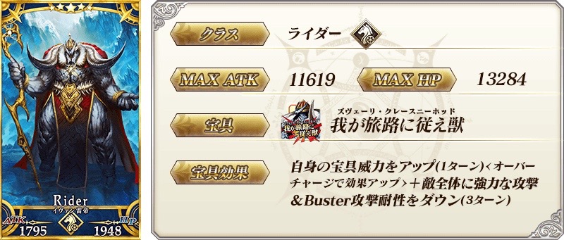 イヴァン雷帝の宝具効果