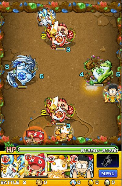 モンストタスの巣窟ステージ2