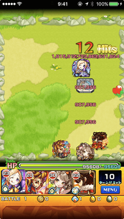モンスト攻略閃きの遊技場桜並木の広場ステージ4バトル1