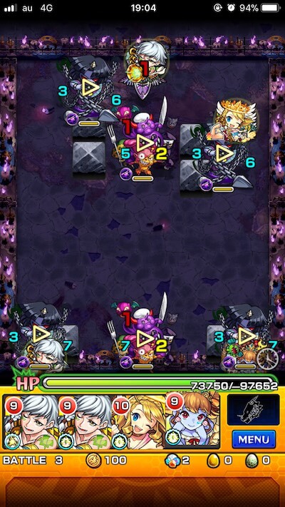 モンスト攻略不動明王廻ステージ3