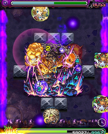 モンスト攻略不動明王廻ステージ6ワープ
