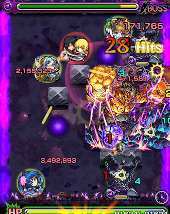 モンスト攻略不動明王廻ステージ7ワープ