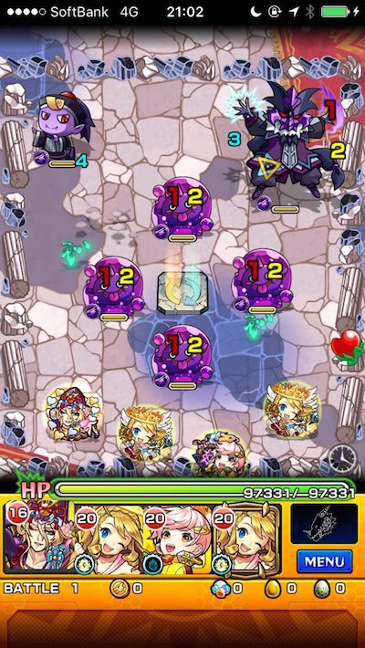 モンスト攻略バフォメットステージ1