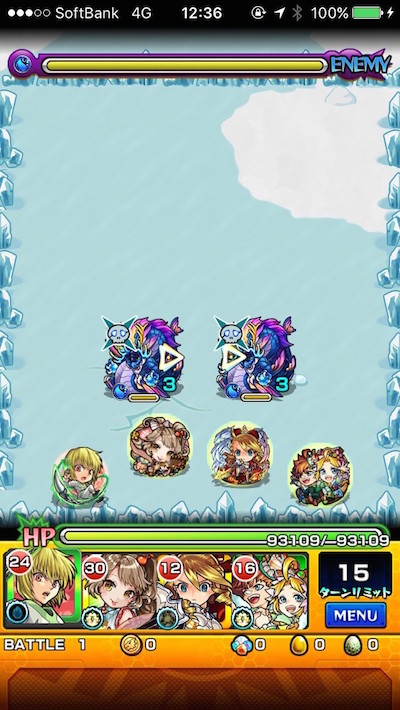 モンスト攻略閃きの遊技場桜並木の広場ステージ5バトル1