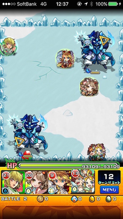 モンスト攻略閃きの遊技場桜並木の広場ステージ5バトル2