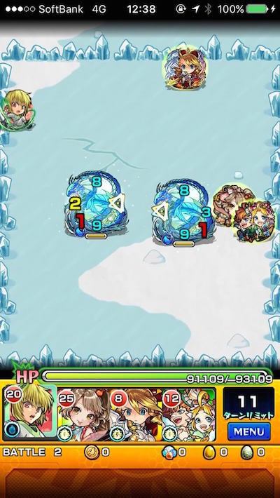 モンスト攻略閃きの遊技場桜並木の広場ステージ5バトル2