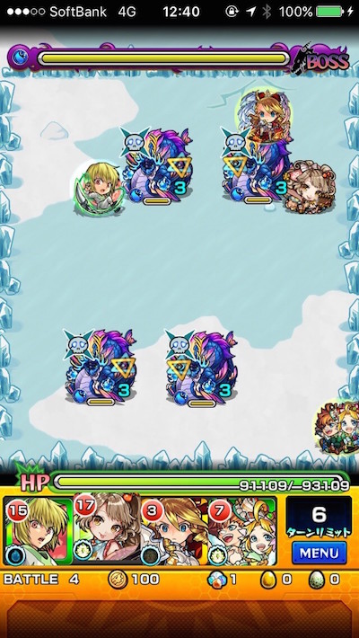 モンスト攻略閃きの遊技場桜並木の広場ステージ5バトル4