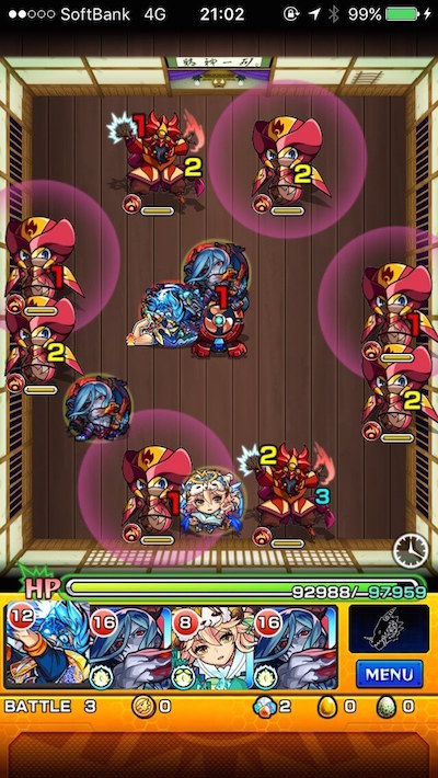 モンスト攻略沖田総悟ステージ3