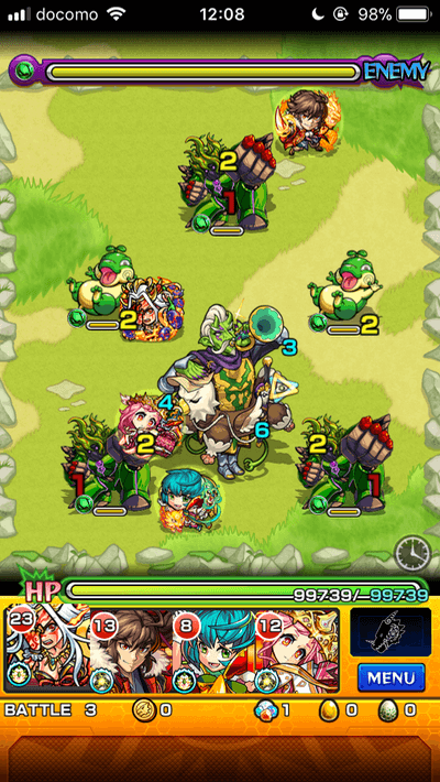 モンストムルムルステージ3