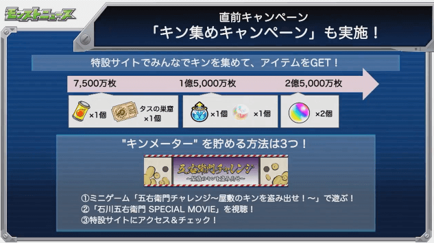 モンストニュースキン集めキャンペーン