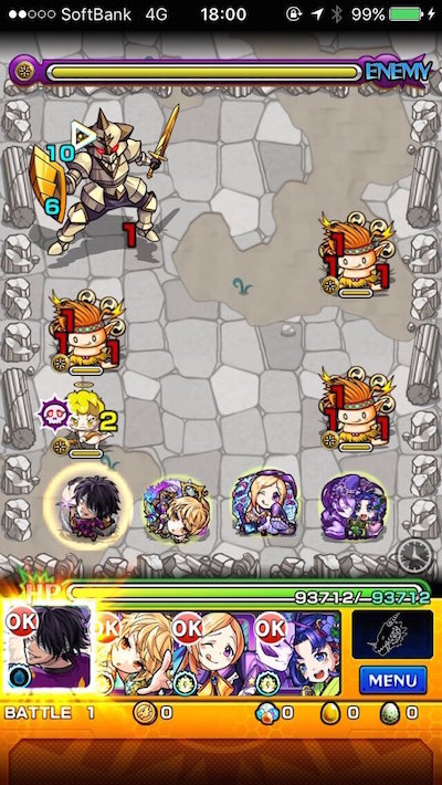 モンスト攻略にんにくにくまるステージ1