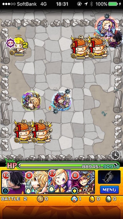 モンスト攻略にんにくにくまるステージ2