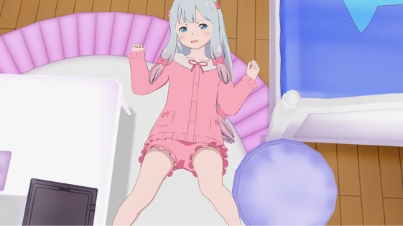エロマンガ先生VR登場!! 紗霧と添い寝できるけど、ドキドキして眠れない