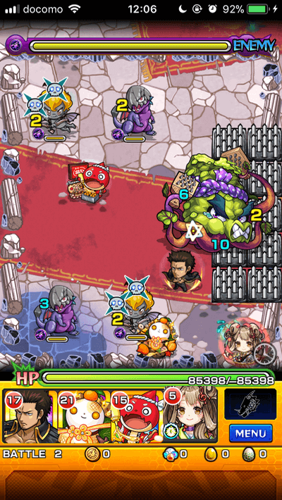 モンスト攻略わさびだこステージ2