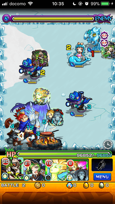 モンストフラッグ&エクスコーンステージ2