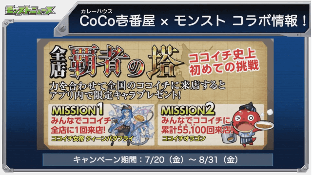 ココイチモンストコラボ
