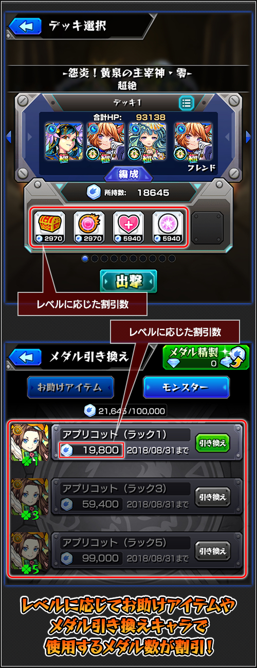 メダル割引