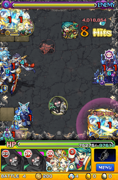 モンスト禁忌2ステージ4
