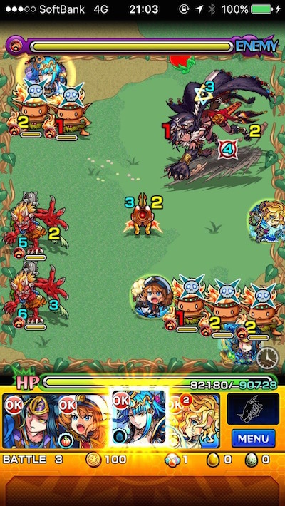 モンストハクビステージ3