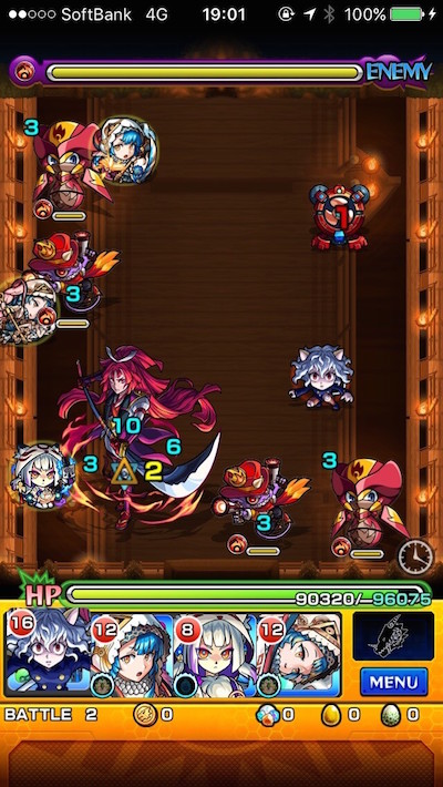 モンストこげつひめステージ2