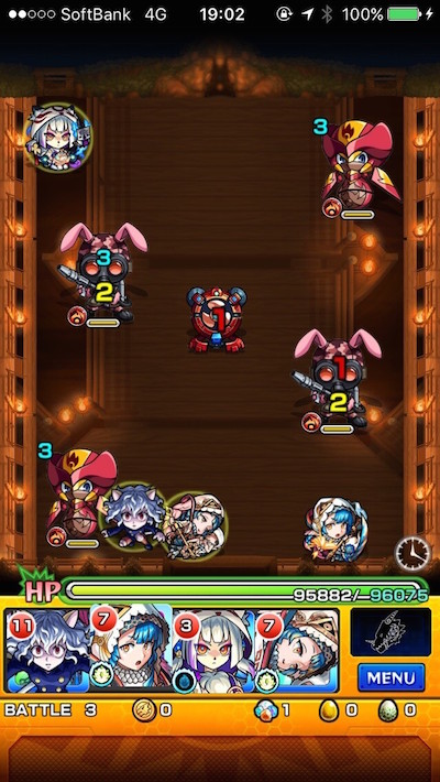 モンストこげつひめステージ3